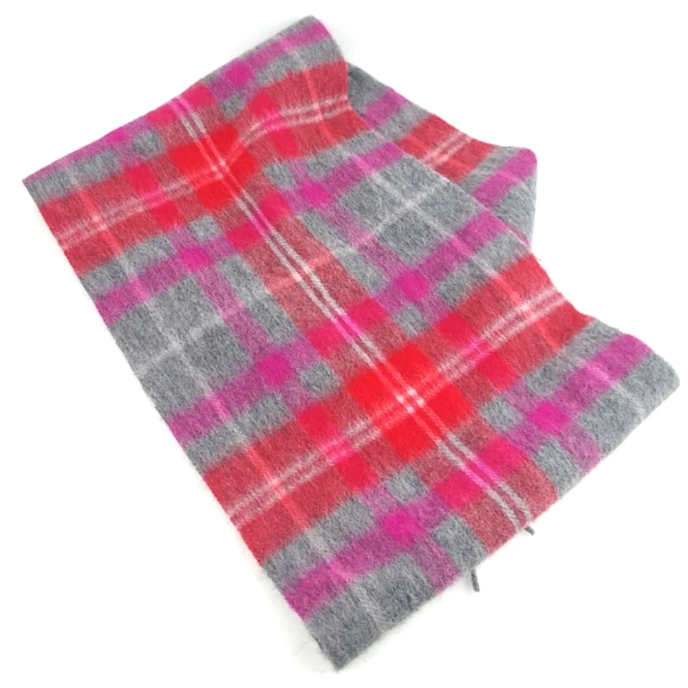 Lambswool Ballantrae Scotland Plaid Soft Scarf